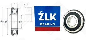 Подшипник 180306 (70) (6306DDUNRC3) радиальный шариковый 30-72-19 мм