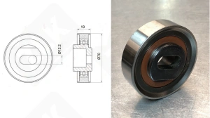 Подшипник PU277027H радиальный шариковый 12,2-70-19/27 мм