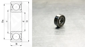 Подшипник SS 675 (5M08) радиальный шариковый 5-8-2 мм