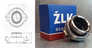 Выжимной подшипник 68TKL4001R упорный шариковый 68-95-30 мм