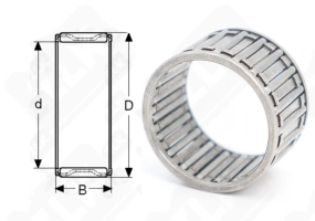 Подшипник NAK100 радиальный игольчатый 100-135-32 мм