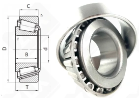 Подшипник HM88648/10 радиально-упорный роликовый конический 35,717-72,233-25,4 мм