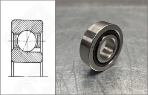 Подшипник 76101 E радиально-упорный шариковый 12-28-8 мм