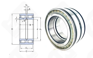 Подшипник SL045018PP радиальный роликовый 90-140-67 мм