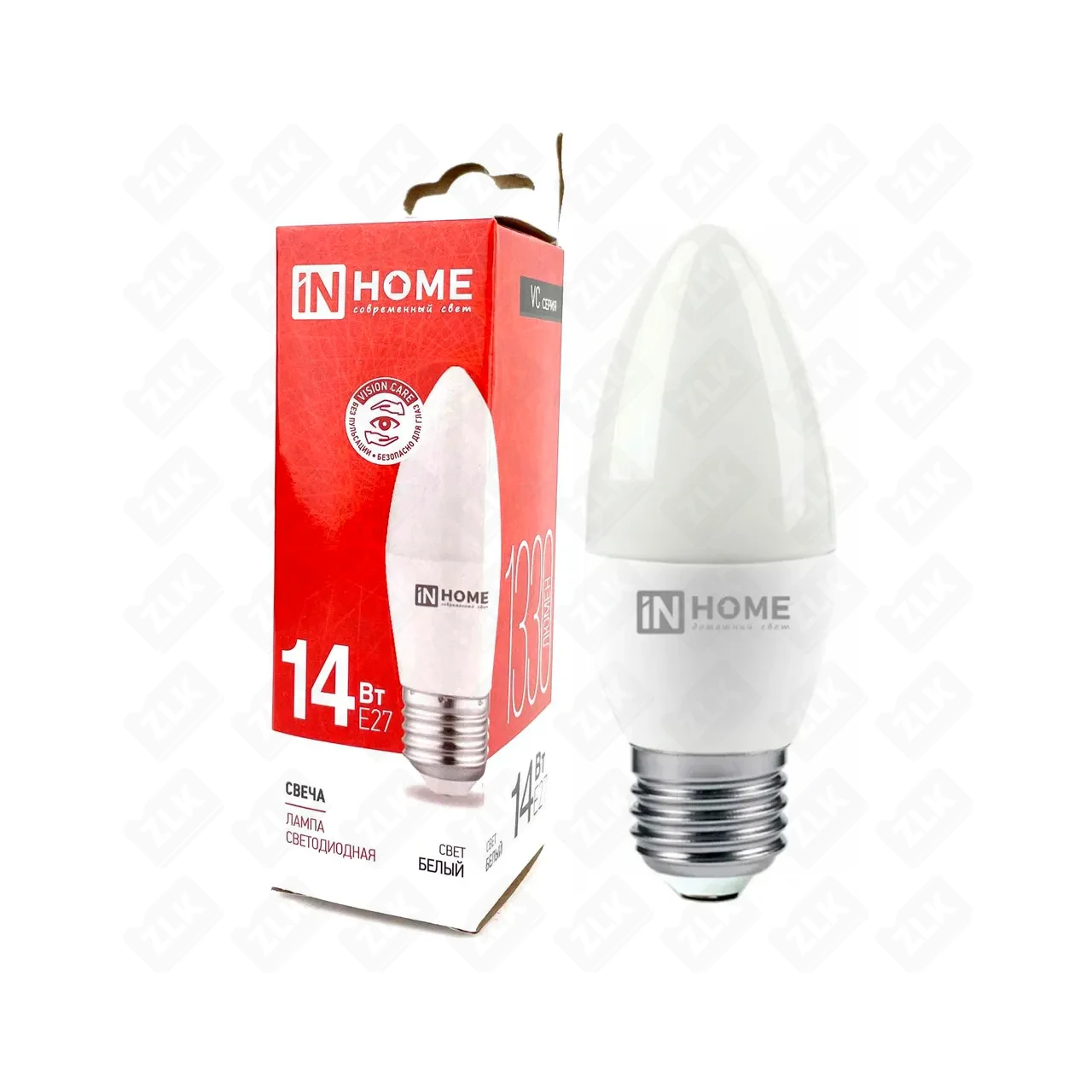 Лампа светодиодная LED-СВЕЧА-VC 11Вт свеча 6500К холод. бел. E27 230В IN HOME