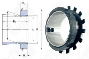 Втулка закрепительная H213 Neutral 60-65-40 мм