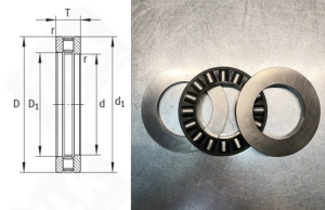 Подшипник 9211 Е (81211)  упорный роликовый  55-90-25 мм