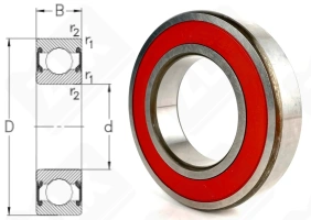 Подшипник 180210 (70) (62102NSE9C3) радиальный шариковый 50-90-20 мм