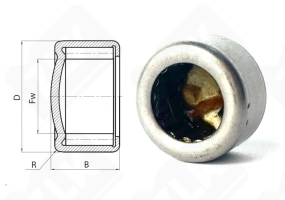 Подшипник 904900 радиальный игольчатый 10-16-8,95 мм