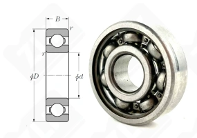 Подшипник 302 (6302) радиальный шариковый 15-42-13 мм