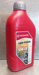 Масло моторное 10W-40 полусинтетическое 1л бензин TOTACHI NIRO LV SAE API SP/SN+