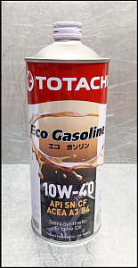 Масло моторное 10W-40 полусинтетическое 1л универсальное TOTACHI Eco Gasoline API SN/CF